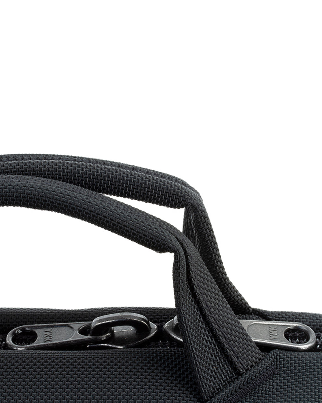 detail visible^^Close up of the main zipper and grab handles