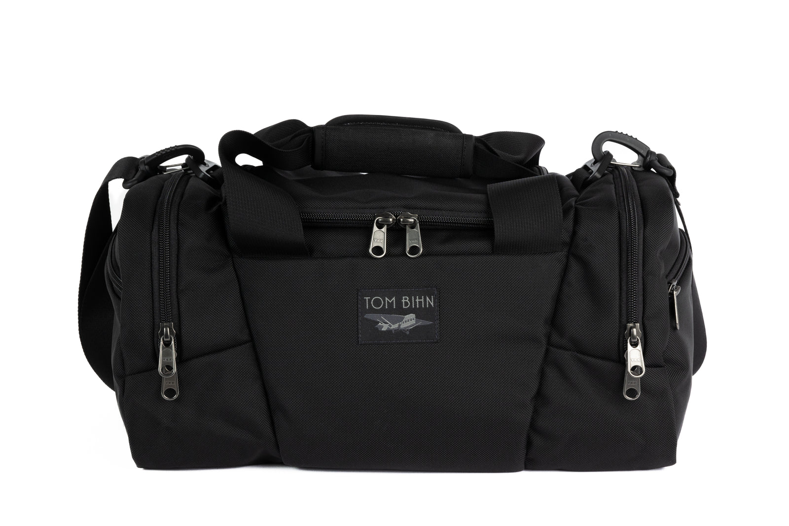 visible variant TB0904-BKGL TB0904-BKND^^The Night Flight Travel Duffel in Black Ballistic.