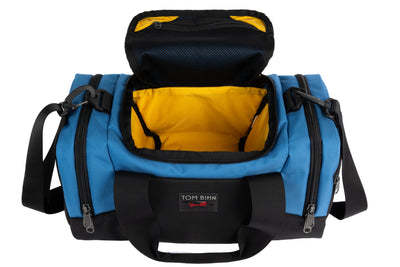 visible variant TB0904-NKRL^^The Night Flight Travel Duffel in Constellation Ballistic with a Marigold 210 Cerylon interior.