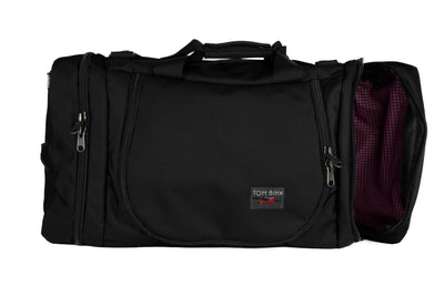 visible variant TB0906-BK5D^^A Black Ballistic Aeronaut 45 with the end pocket open showing the Acai (purple) Halcyon.