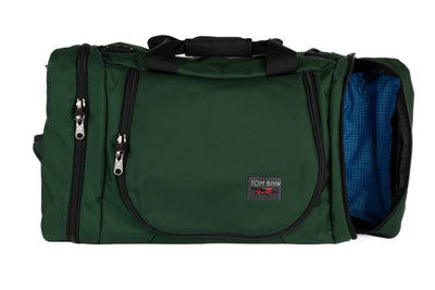 visible variant TB0906-WKLD^^A Wilderness (forest green) Ballistic Aeronaut 45 with an Island (blue) Halcyon interior.