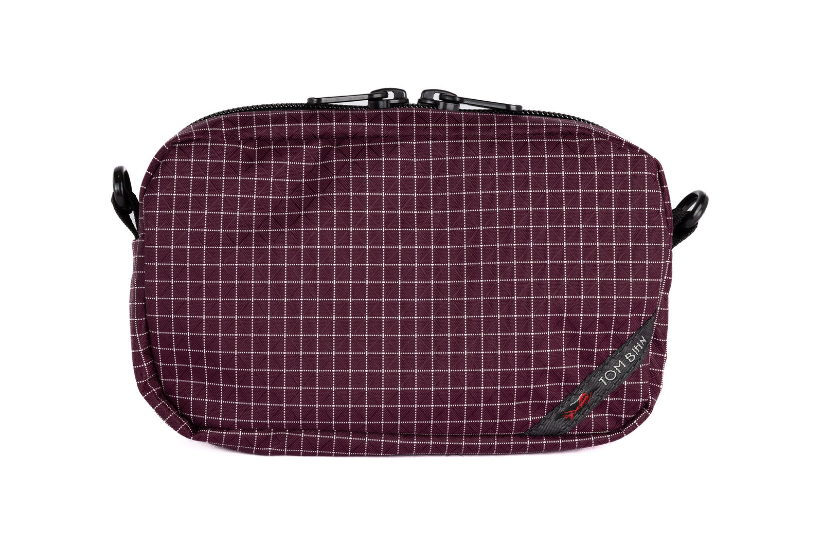 visible variant TB0919-5D^^An all-fabric Acai purple with white grid pattern 3D Organizer Cube.