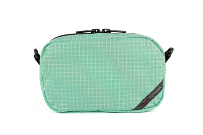 visible variant TB0919-GD^^An all-fabric Seafoam green with white grid pattern 3D Organizer Cube.