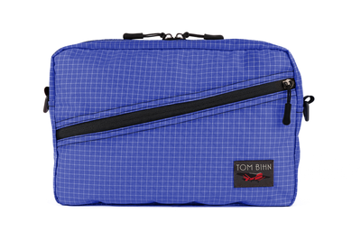 visible variant TB0921-9D^^A Packing Cube Shoulder Bag in Selkie (purplish-blue with white grid) 200 Halcyon