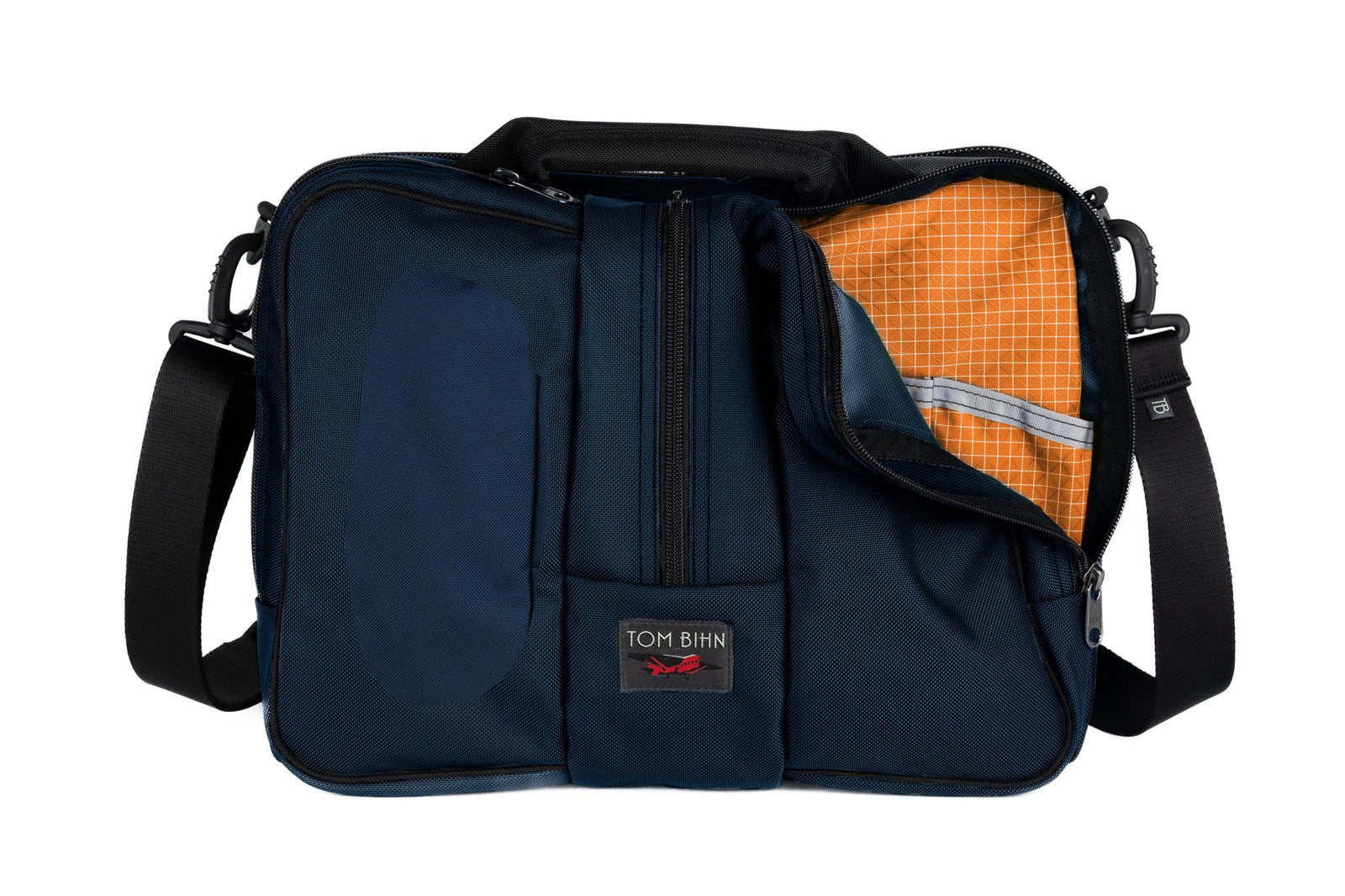 visible variant TB0968-DKZD^^Pilot in Deep Blue (dark blue) 630 Ballistic with Zest (orange with white grid) 200 Halcyon interior.