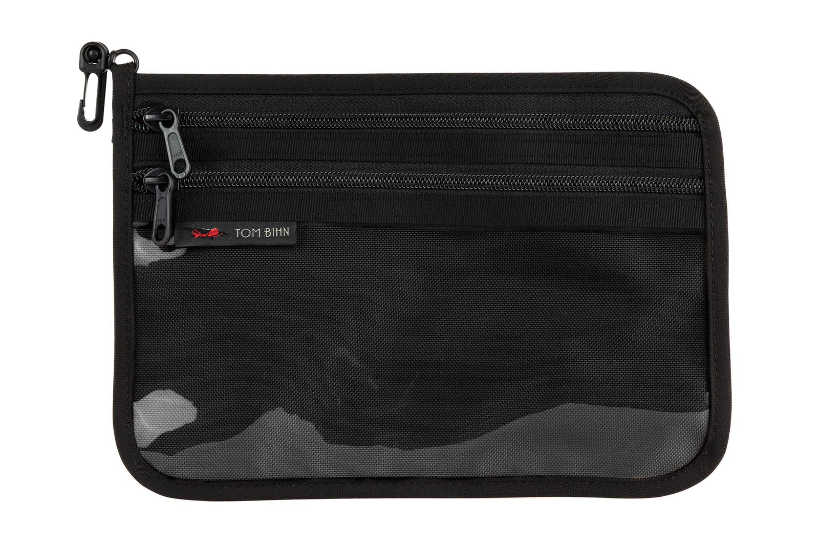 visible variant TB1223M-BB TB1223M-BK^^Medium Double Organizer Pouch in Black