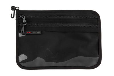 visible variant TB1223M-BB TB1223M-BK^^Medium Double Organizer Pouch in Black