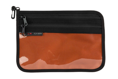 visible variant TB1223M-TK^^Medium Double Organizer Pouch in Burnt Orange Ballistic