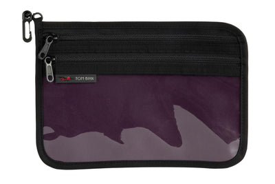 visible variant TB1223M-UK^^Medium Double Organizer Pouch in Aubergine Ballistic