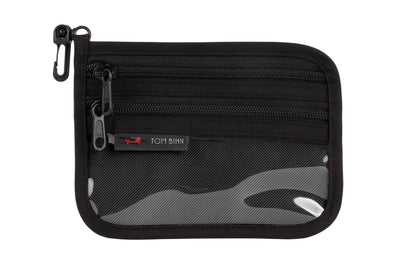 visible variant TB1223S-BK^^Small Double Organizer Pouch in Black