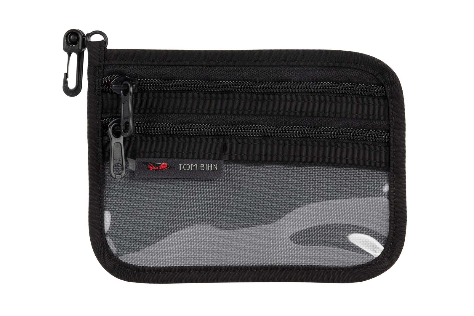 visible variant TB1223S-GK^^Small Double Organizer Pouch in Nebulous Grey Ballistic