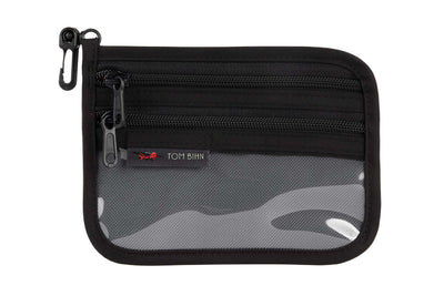 visible variant TB1223S-GK^^Small Double Organizer Pouch in Nebulous Grey Ballistic