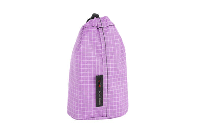 visible variant TB1251-YD^^A Size 1 Wisteria (pale purple with white grid) 200 Halcyon Travel Stuff Sack.