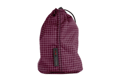 visible variant TB1252-5D^^A Size 2 Acai (dark purple with white grid) 200 Halcyon Travel Stuff Sack.