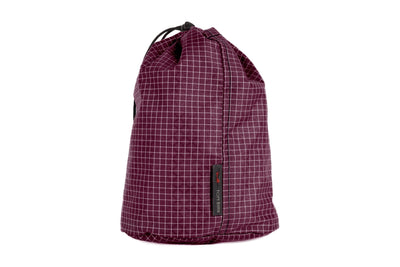 visible variant TB1253-5D^^A Size 3 Acai (dark purple with white grid) 200 Halcyon Travel Stuff Sack.