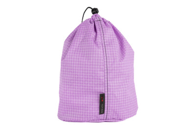 visible variant TB1254-YD^^A Size 4 Wisteria (pale purple with white grid) 200 Halcyon Travel Stuff Sack.