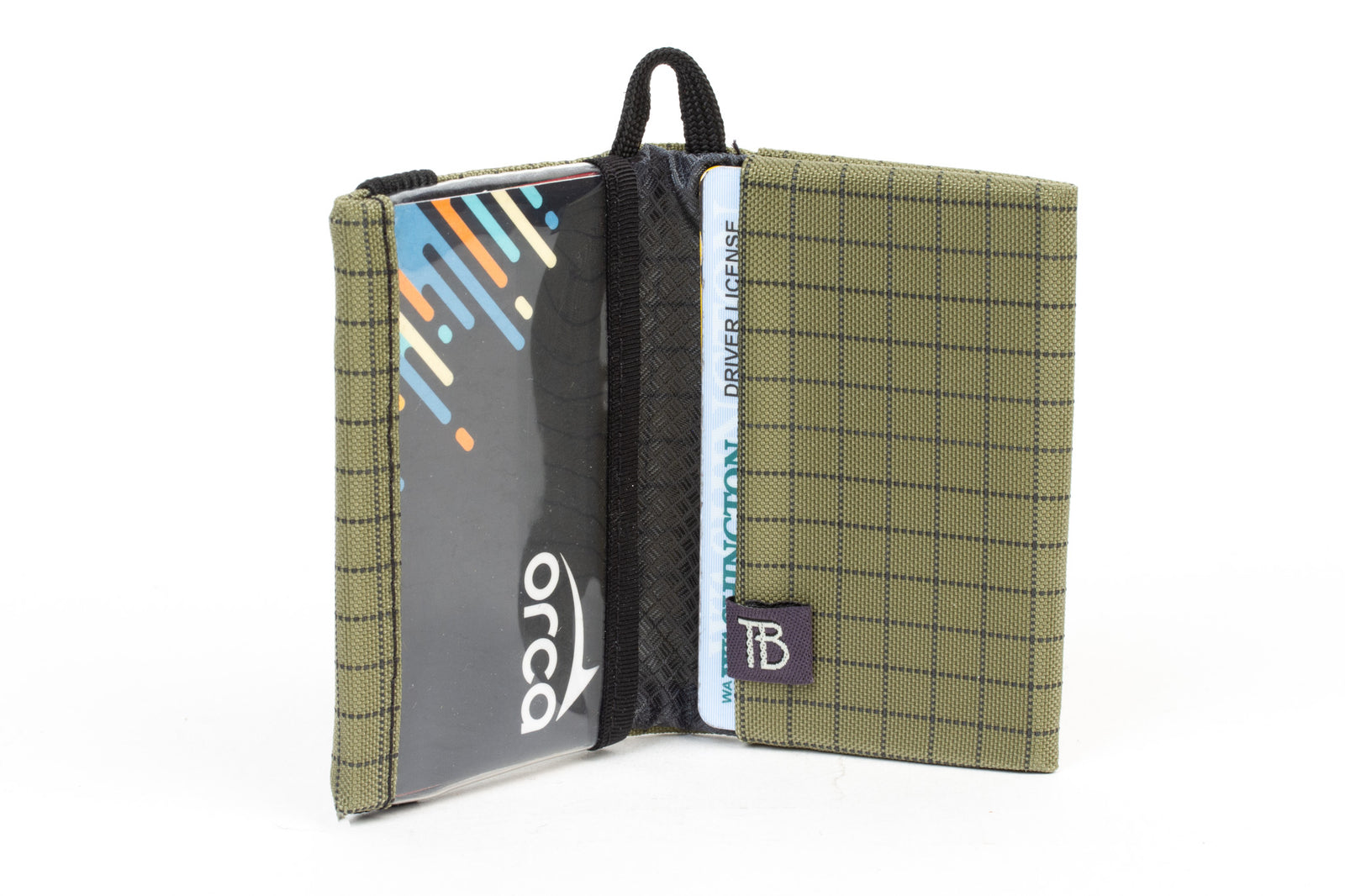 visible variant TB1280-VH^^The Size 4 Nik's Minimalist Wallet in Taiga 400 Halcyon.