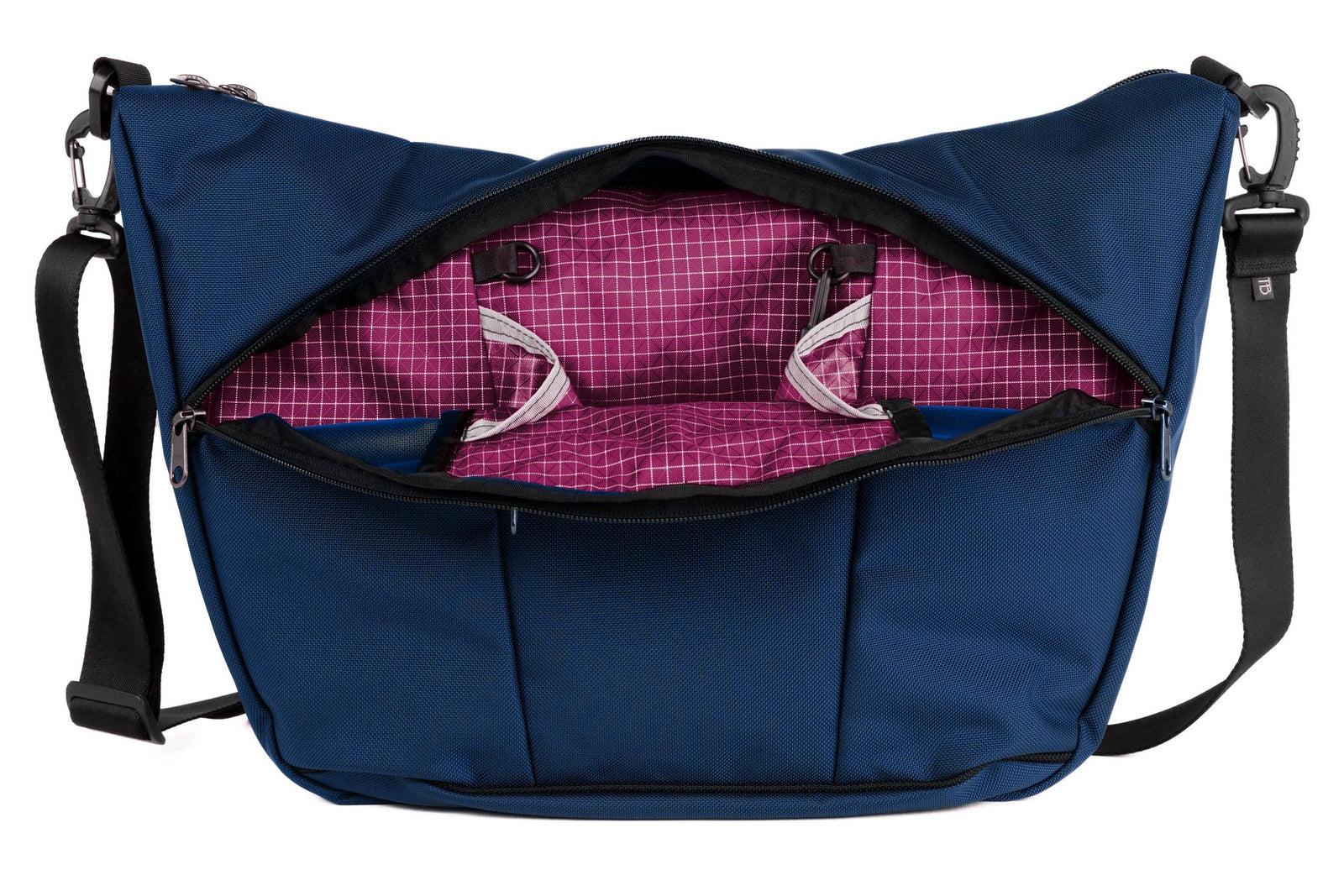 visible variant TB1405-DK5D^^Parental Unit in Deep Blue (dark blue) 630 Ballistic with Acai (purple with white interior) 200 Halcyon interior.