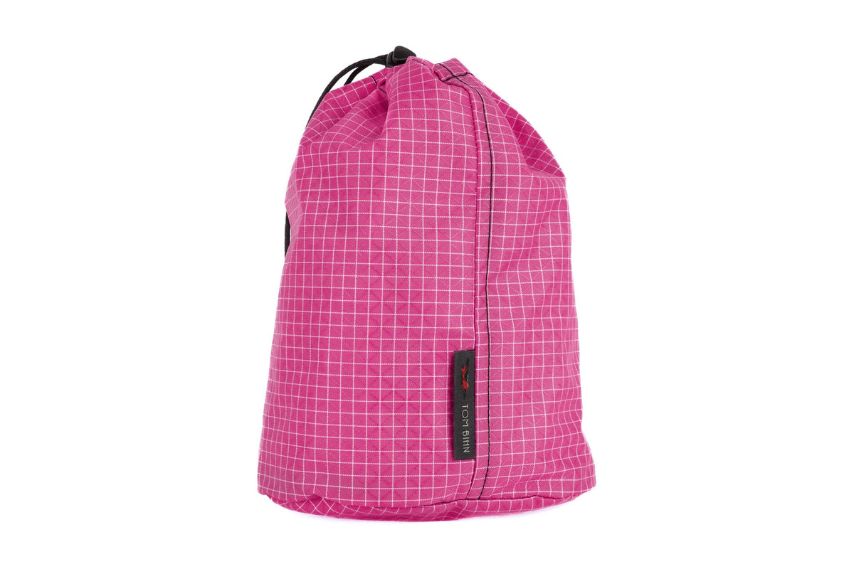 visible variant TB1253-PD^^A Size 3 Cerise (bright pink with white grid) 200 Halcyon Travel Stuff Sack.