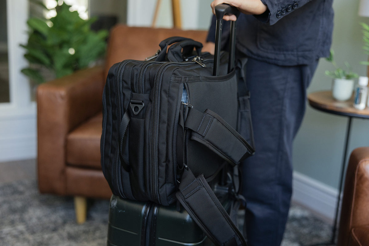 backpack trinity traveler Traveler's Choice Tc00066 Breenon Black Computer Laptop 19" USB Port youre choosing bags built by people who take pride in their craft TOM BIHN Trinity, Convertible Briefcase