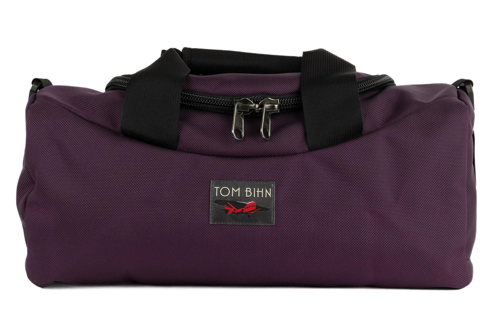visible variant TB0909MI-AB^^A Mini Yeoman Duffel in Aubergine (dark purple) 1050 Ballistic.