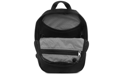 visible variant TB0126-BKND^^The Zeitgeist with a Black 525 Ballistic exterior with Northwest Sky 200 Halcyon interior.