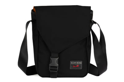 visible variant TB0201-BKPL^^Small Cafe Bag in Black with red label.