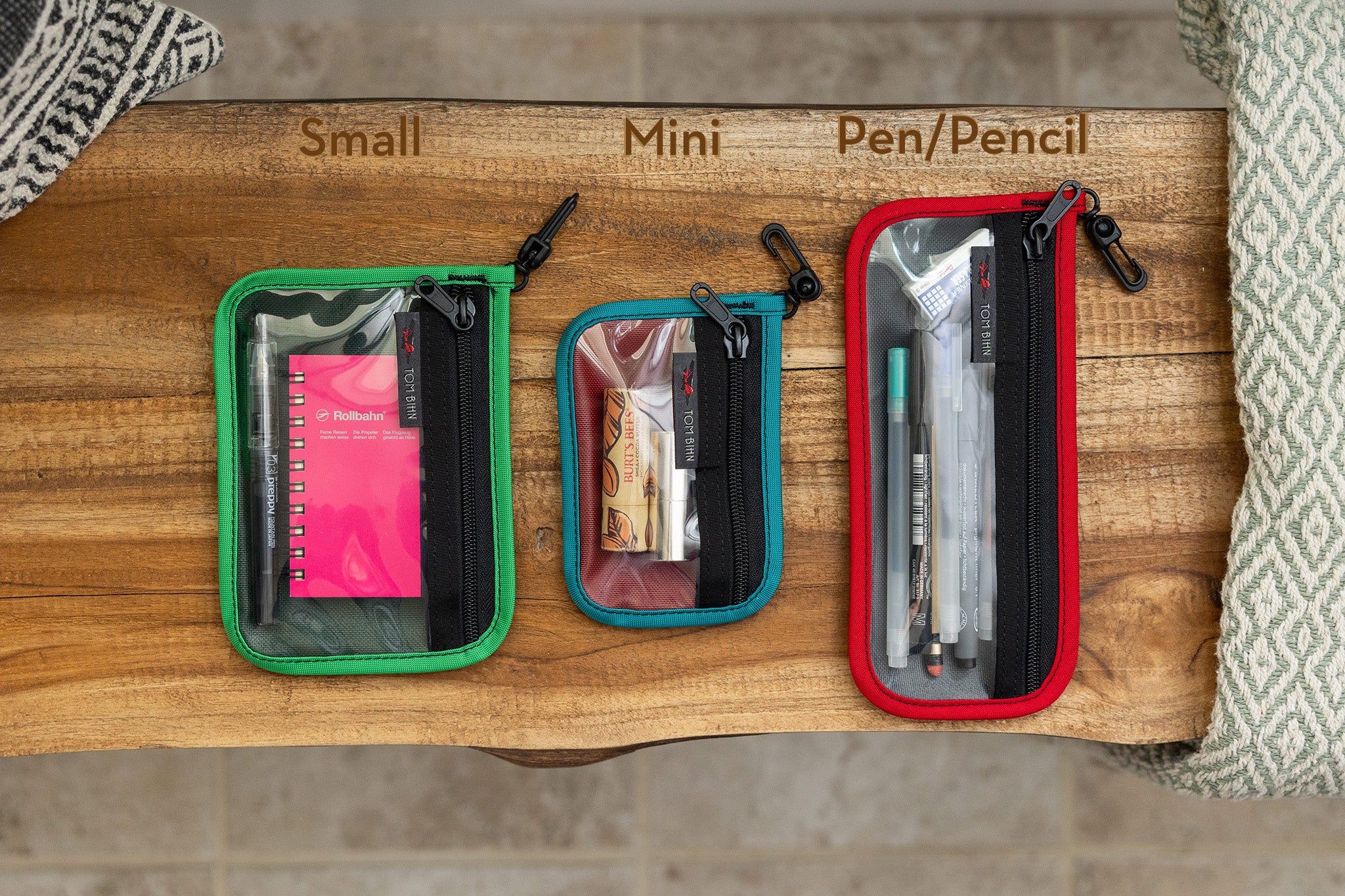 TOM BIHN Clear Organizer Pouch, Travel Accessory, Multiple Sizes