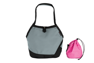 visible variant TB0660-LKPD^^A Swift in Cloud Ballistic with Cerise (bright pink with white grid) 200 Halcyon interior and Yarn Stuff Sack.