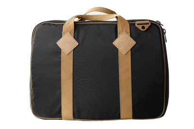 visible variant TB0780-BNSN^^Founder's Briefcase in Black 420 Parapack with Coyote (tan) trim