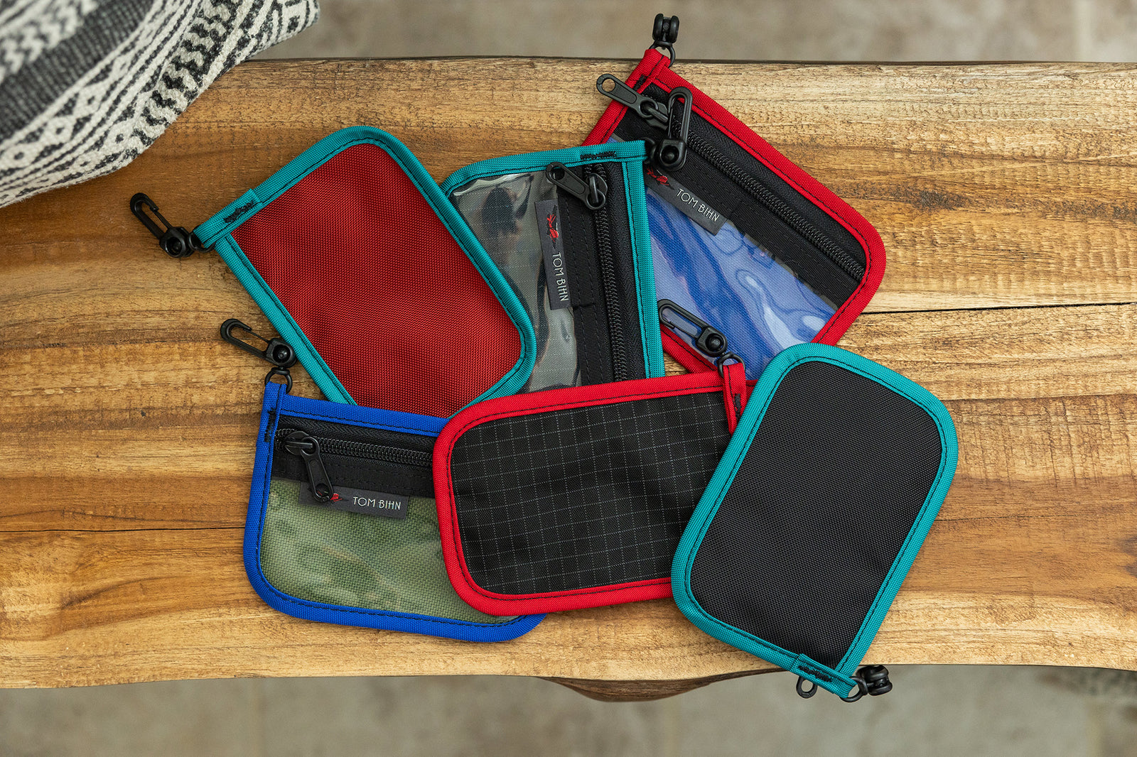 visible detail^^An assortment of Mystery Clear Pouches.