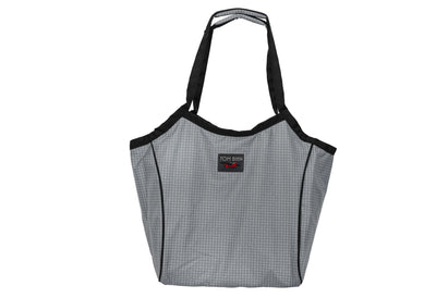 visible variant TB0610-ND^^The Original Large Shop Bag in Northwest Sky (light grey with white grid) 200 Halcyon.