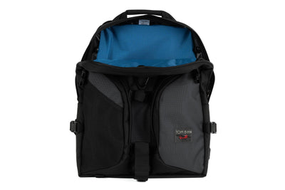 visible variant TB0114-GKOL^^The Brain Bag in Nebulous Grey Ballistic with a Cobalt 210 Cerylon interior.