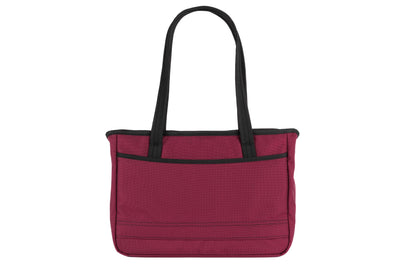 visible variant TB0715-PKML^^Photo of the Nomad Tote in Raspberry (reddish-purple) Ballistic