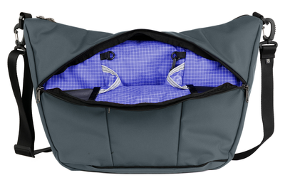 visible variant TB1405-GK9D^^Parental Unit in Nebulous Grey (medium grey) 525 Ballistic with Selkie (purplish-blue with white grid) 200 Halcyon.