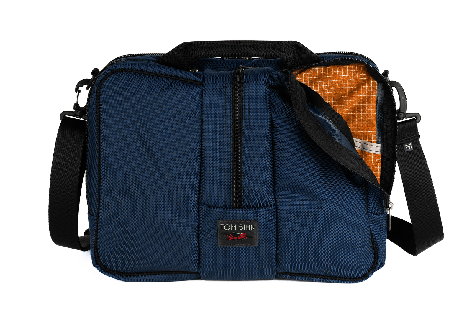 visible variant TB0968-DKZD^^Pilot in Deep Blue (dark blue) 630 Ballistic with Zest (orange with white grid) 200 Halcyon interior.