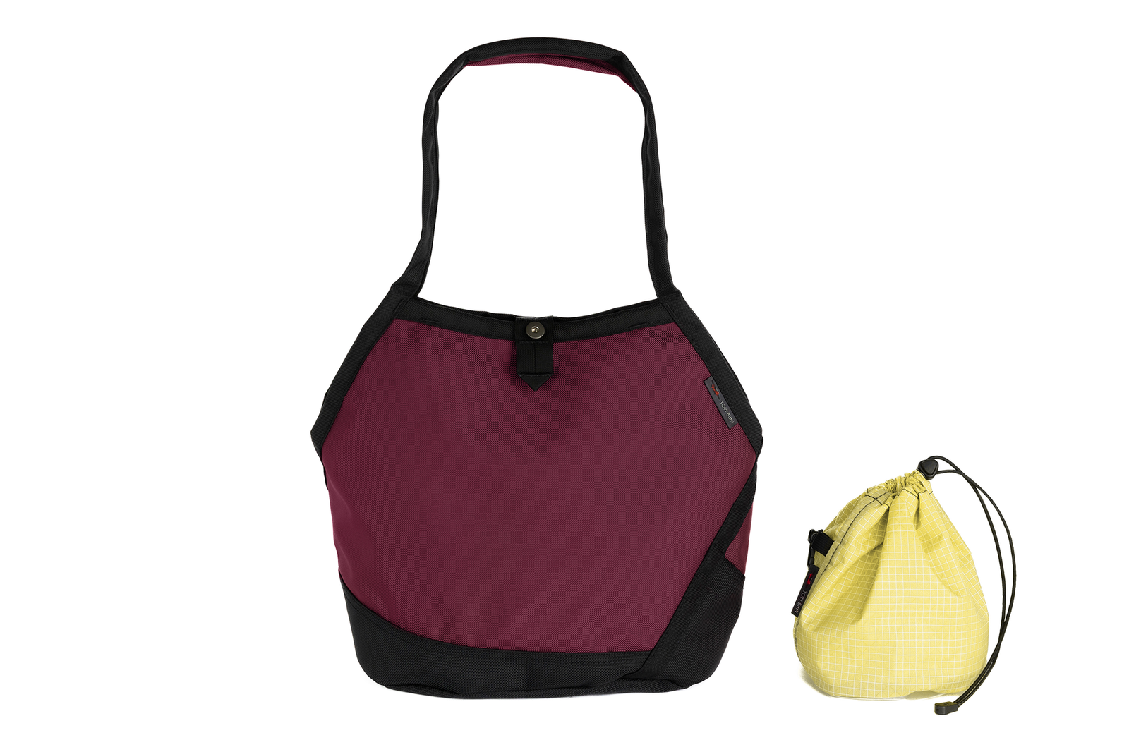 visible variant TB0660-PK2D^^A Swift in Raspberry Ballistic with Lemonade (pale yellow with white grid) 200 Halcyon interior and Yarn Stuff Sack.