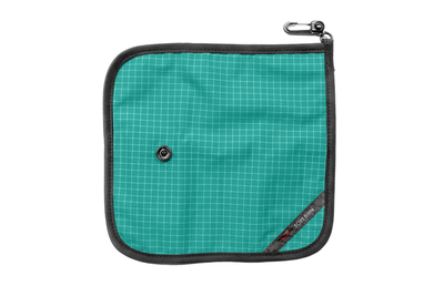 visible variant TB1235-ED^^The front of a Tool Pen Wrap in Kelpie (bluish-green with white grid) 200 Halcyon.