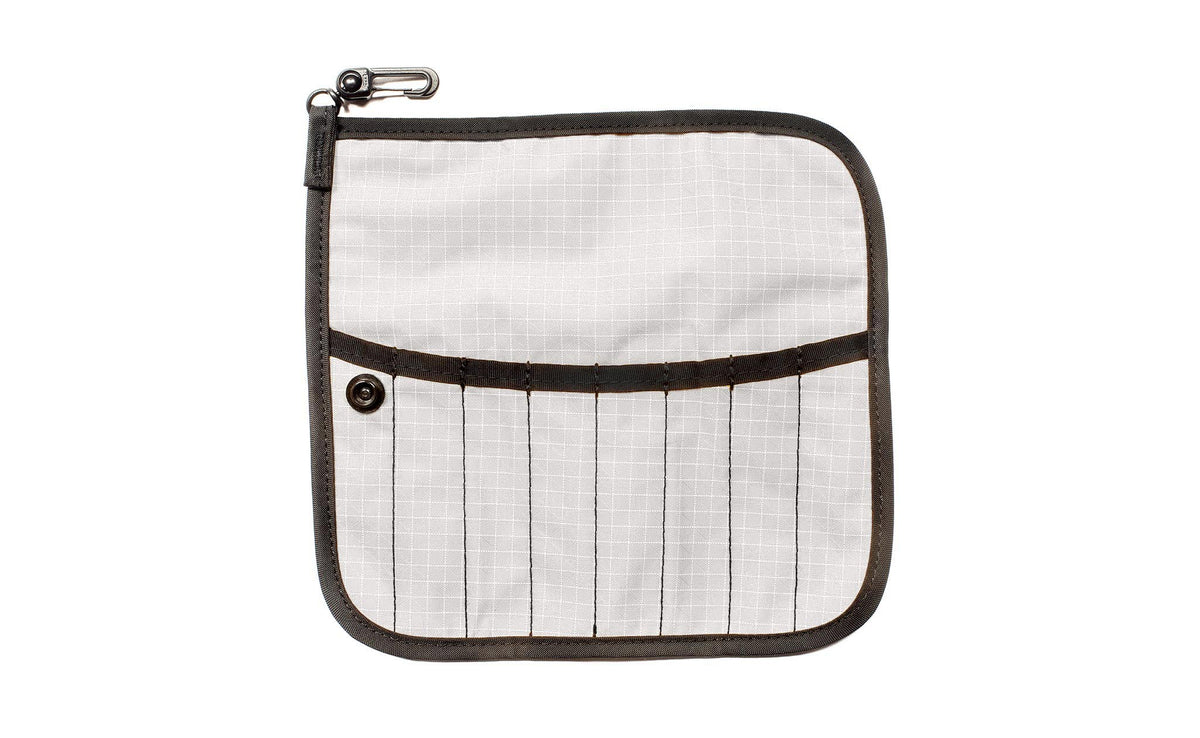 visible variant TB1235-TD^^The front of a Tool Pen Wrap in Tahoma (white with white grid) 200 Halcyon.