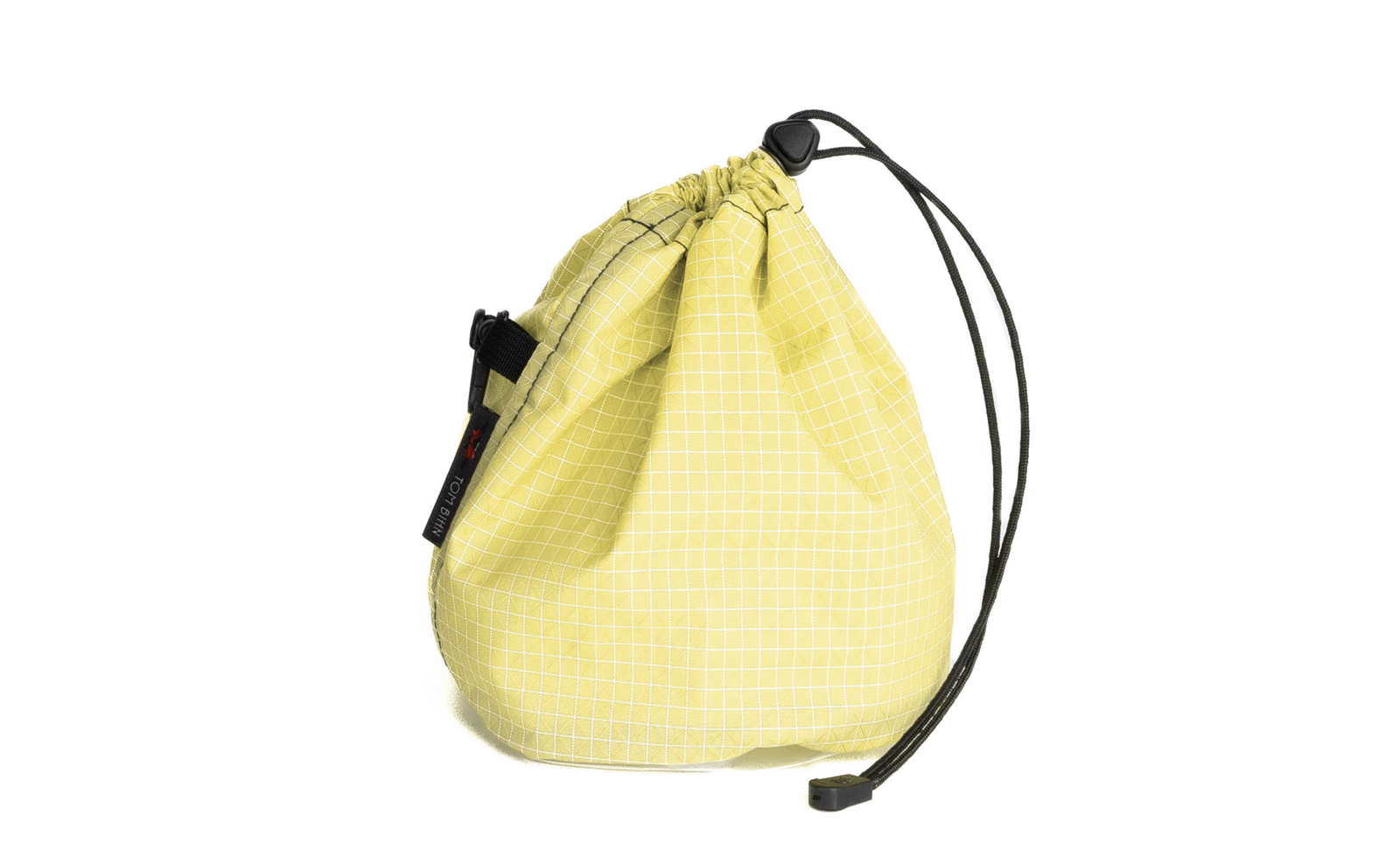 visible variant TB0662-2D^^A medium, clear-bottom Yarn Stuff Sack in Lemonade (pale yellow with white grid) 200 Halcyon.