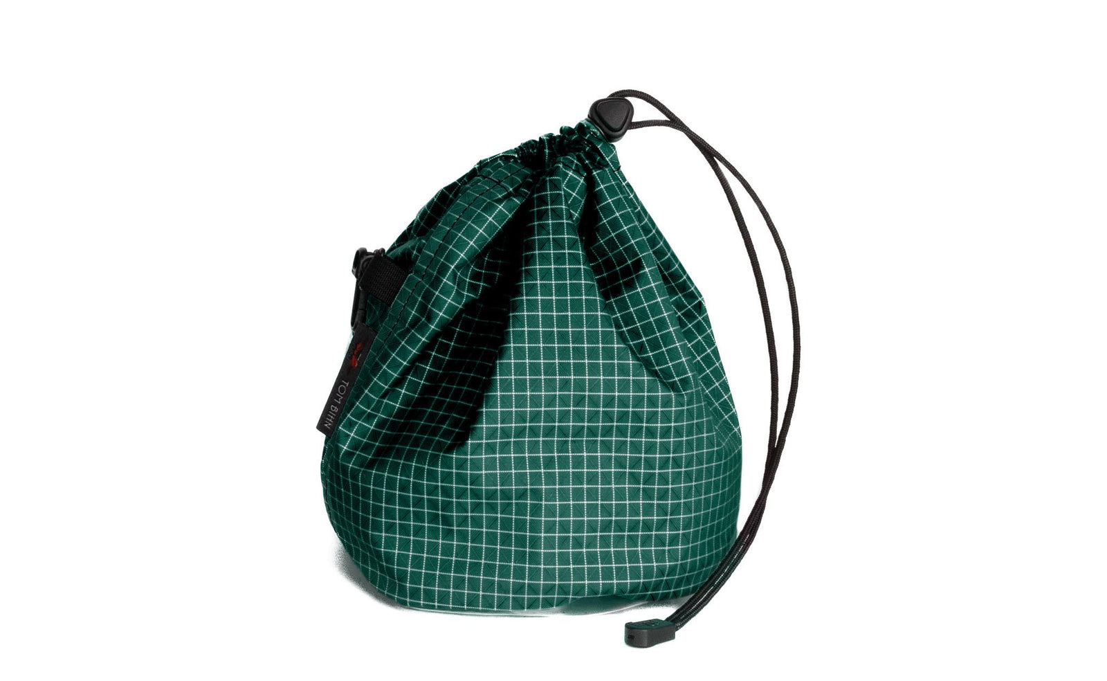 visible variant TB0662-KD^^A Medium, clear-bottomed Yarn Stuff Sack in Sitka (dark green with white grid) 200 Halcyon.