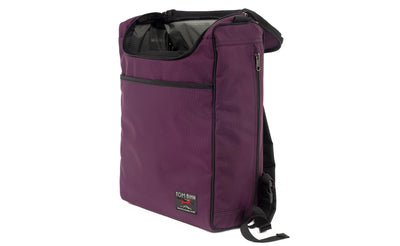 visible variant TB0118-UKGL^^The Cambiata in Aubergine (dark purple) Ballistic with Mountain Grey (grey with light grey grid) 210 Cerylon interior.