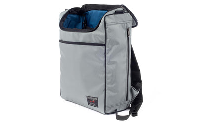 visible variant TB0118-LKOL^^The Cambiata in Cloud (light grey) Ballistic with Cobalt (blue with light blue grid) 210 Cerylon interior.