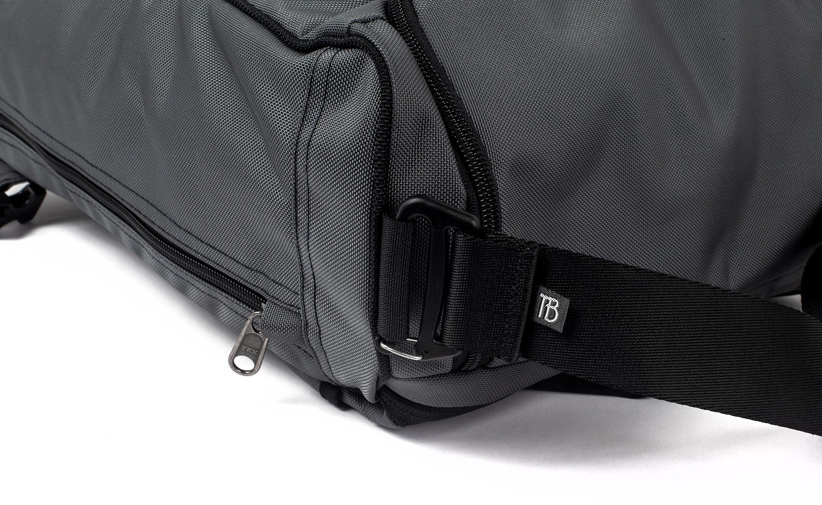 detail visible^^Close shot of the attachment point for the shoulder strap