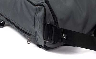 detail visible^^Close shot of the attachment point for the shoulder strap