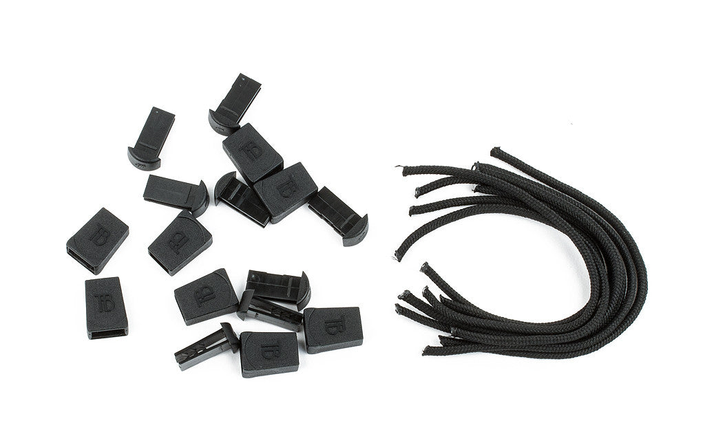 visible variant TB0512A-BA^^Black Cord Zipper Pulls with Plastic Pulls