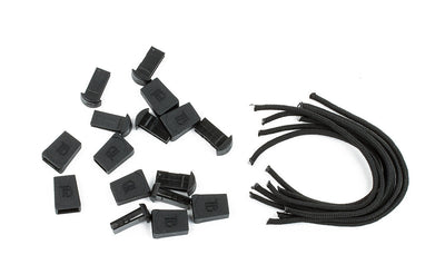visible variant TB0512A-BA^^Black Cord Zipper Pulls with Plastic Pulls