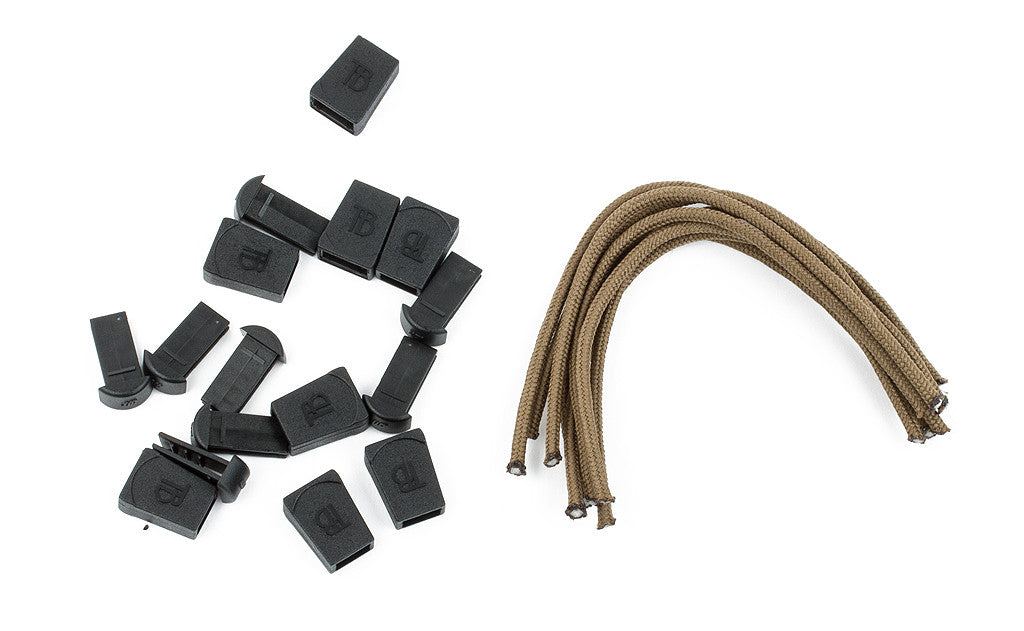visible variant TB0512A-CA^^Coyote (tan) Cord Zipper Pulls with Plastic Pulls