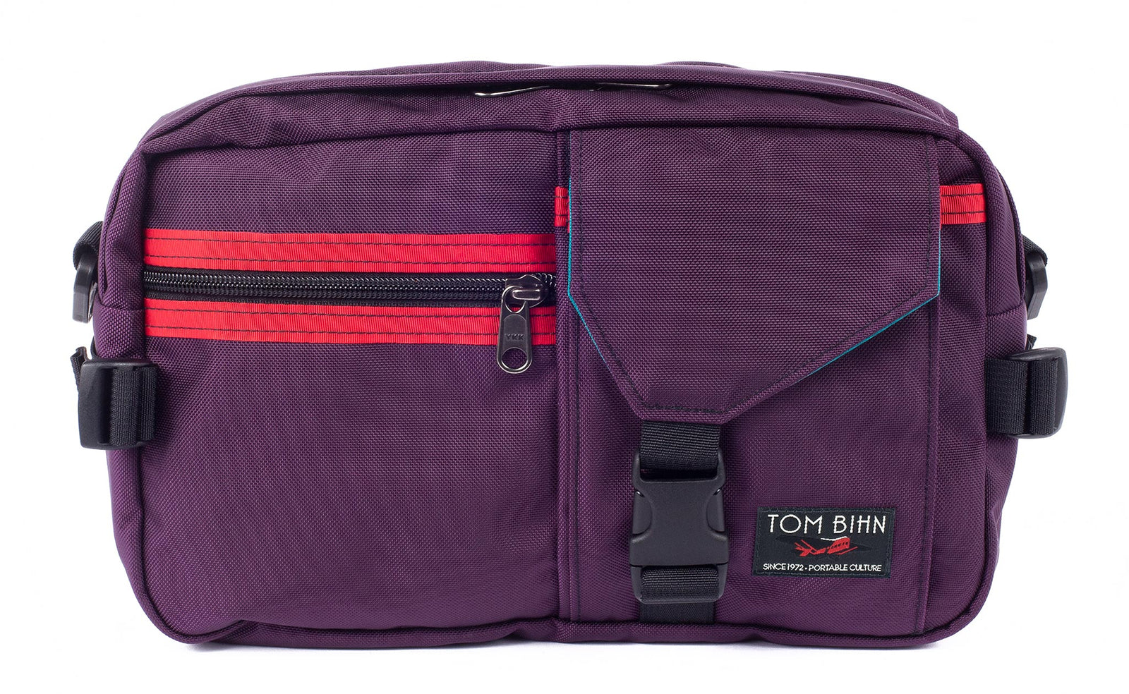 visible variant TB0425-UKVJ^^The LGD in Aubergine/Red/Viridian. Front view of the bag.
