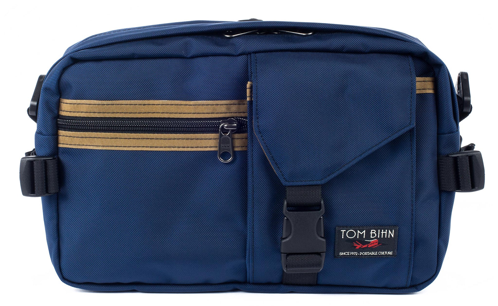 visible variant TB0425-DKCJ^^The LGD in Deep Blue/Coyote/Coyote. Front view of the bag.